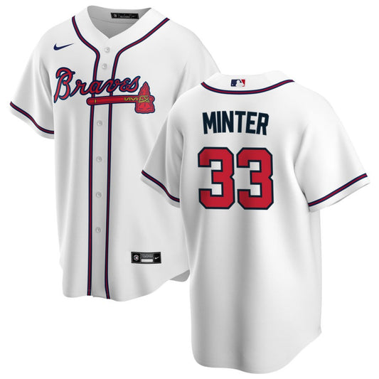 A.J. Minter Atlanta Braves Nike Home Replica Jersey - White