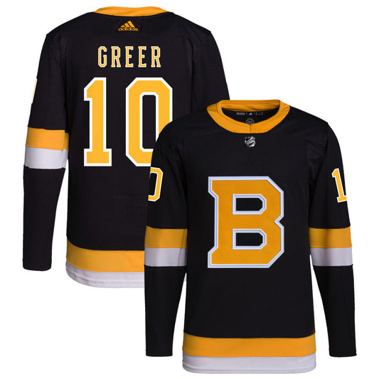 A.J. Greer Boston Bruins adidas Alternate Primegreen Authentic Pro Jersey - Black