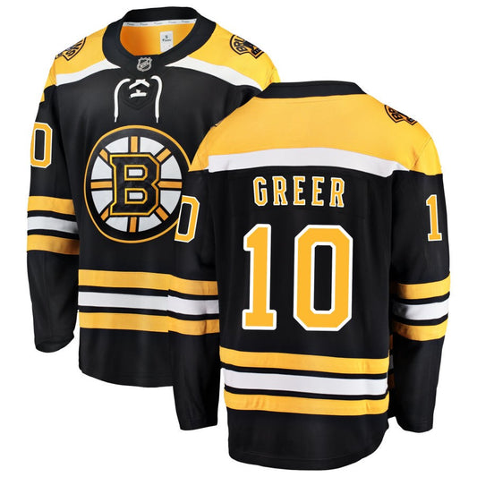 A.J. Greer Boston Bruins Fanatics Branded Home Breakaway Jersey - Black