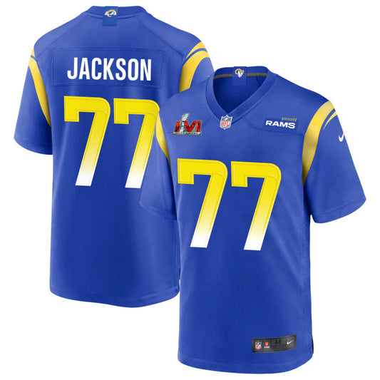 Alaric Jackson Los Angeles Rams Nike Super Bowl LVI Game Jersey - Royal