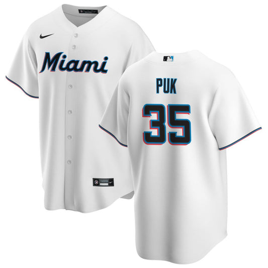 A.J. Puk Miami Marlins Nike Home Replica Jersey - White